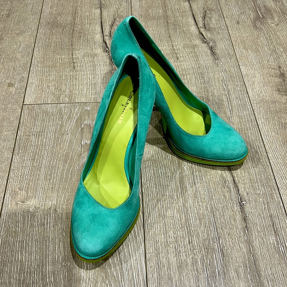 Cole Haan Lunargrand Chelsea Green Thumb Suede